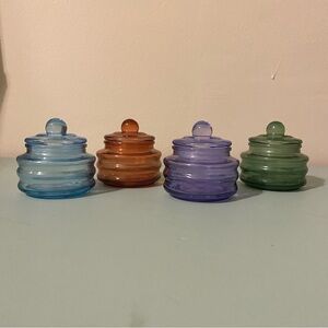 Set of 4 Glass Containers